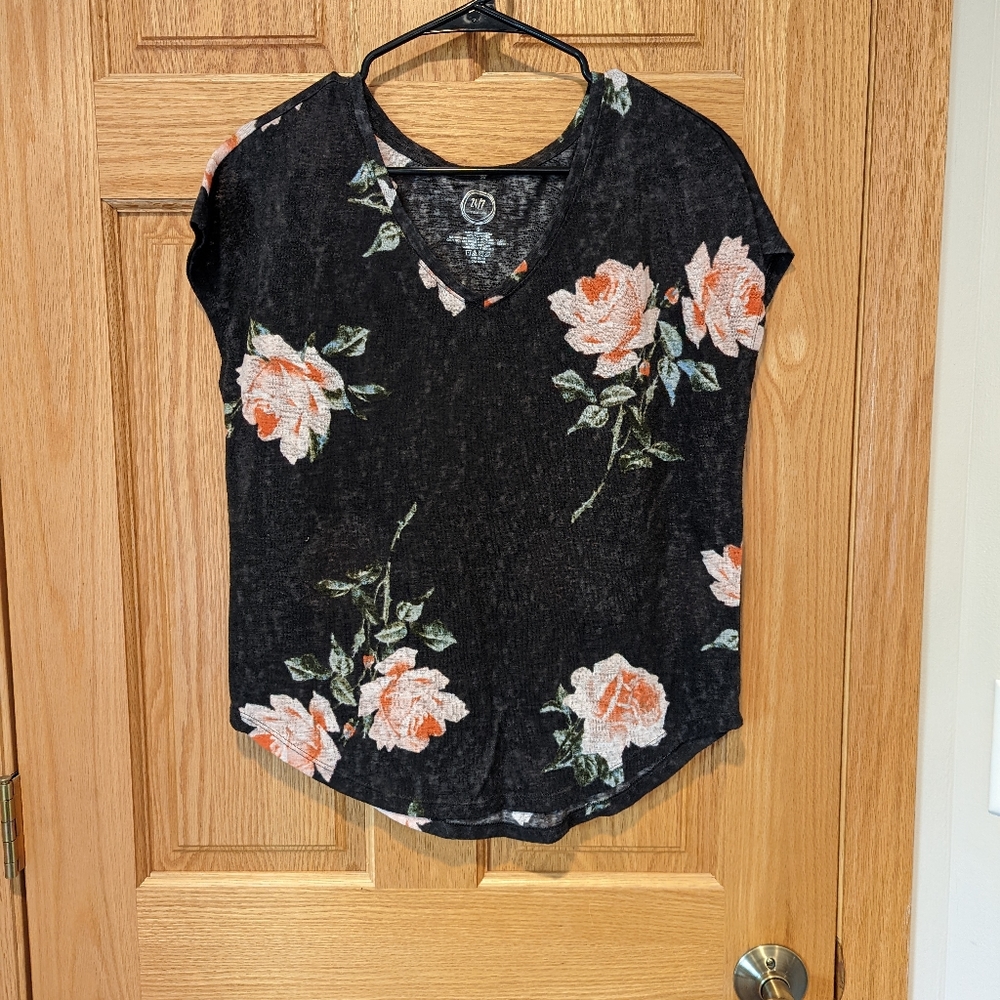 Maurices Slouchy Floral Tee | S